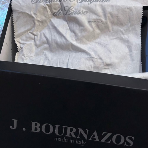 J.BOURNAZOS men's shoes like new, black, size 42