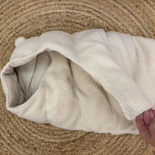 Liewood Orion Baby Sleeping Bag new, cream teddy fabric