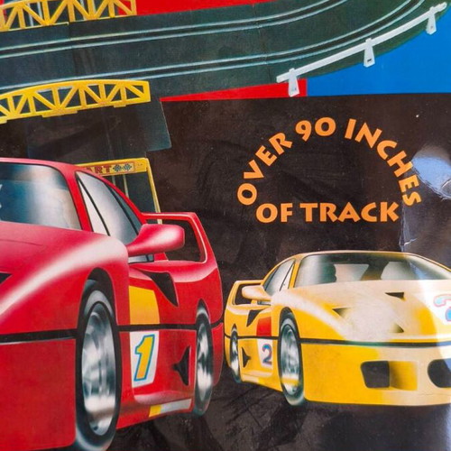 Retro Car Racing Track collectible like new with batteries