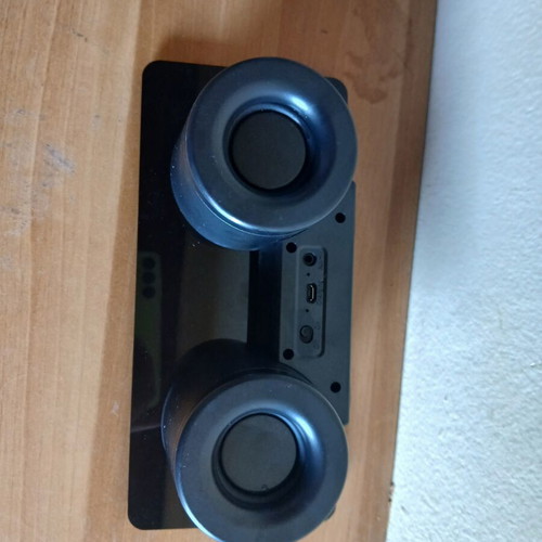 Compact Bluetooth speaker, modern black design