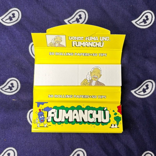 Fumanchu Yellow 1 1/4 Rolling Papers and Tips Pack new