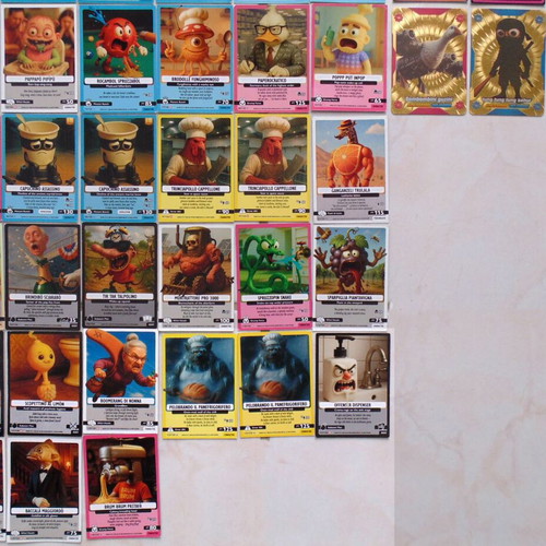 Skifidol Italian Brainrot Panini collectible cards pack of 64 like new
