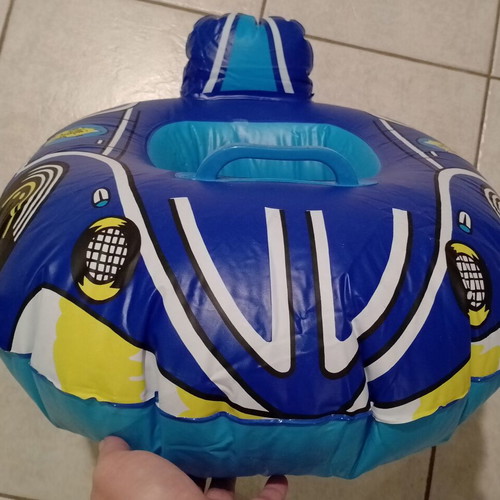 Baby inflatable float like new with cat design