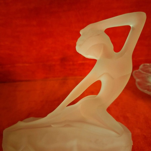 Nude Clear Crystal Girl Like New, Pure White Crystal from France