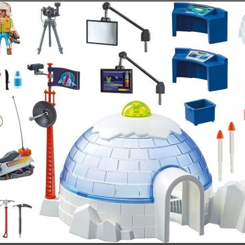 Playmobil 9055 Arctic Research Center Igloo like new