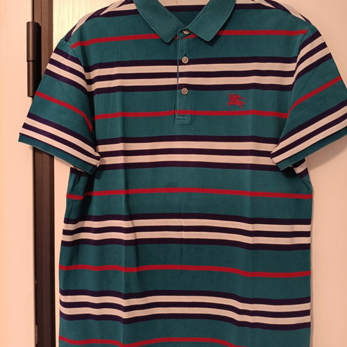 Burberry London England men's polo shirt XXL, multicolor