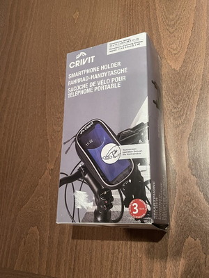 Crivit τσάντα στήριξης smartphone για τιμόνι ποδηλάτου με διαφανές παράθυρο