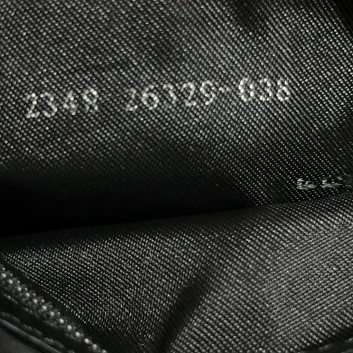 Fendi Tote Zucchino FF Logo black leather trim handles used