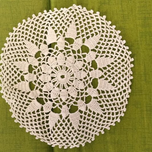 Set of 2 Handmade Crochet Doilies like new, vintage style