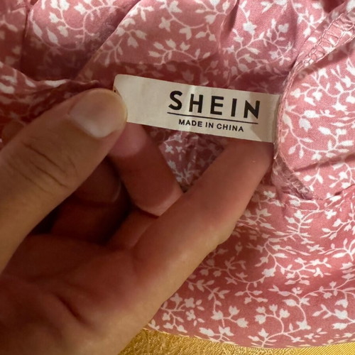 Shein summer set new, skirt and crop top Small, white pink
