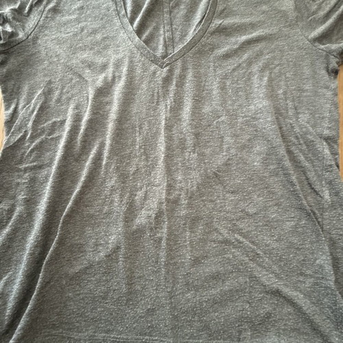 Zara T-shirt small grey V-neck