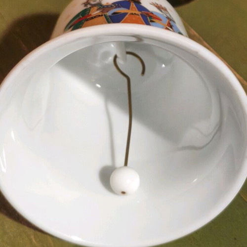Porcelain Christmas bell "The Three Wise Men" like new