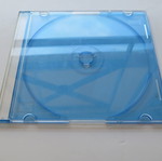 CD/DVD slim case single blue new