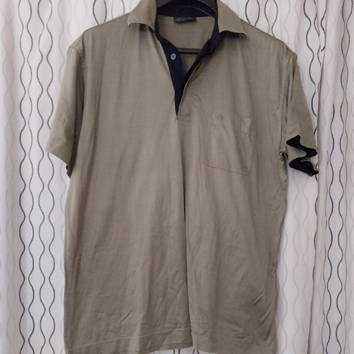 Dur men's polo shirt like new, khaki, cotton fabric