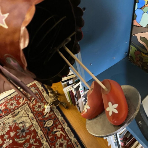 Decorative metal doll with spring like new