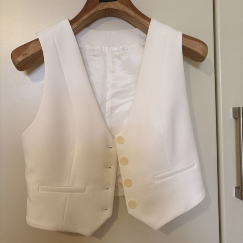 Zara vest like new, white, size M