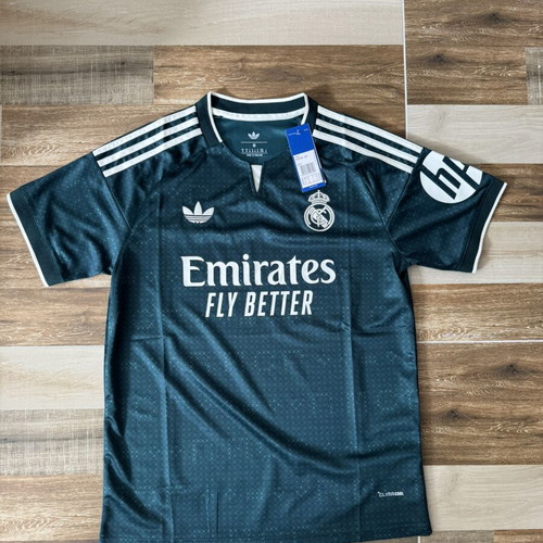 Adidas Real Madrid jersey, green, size M