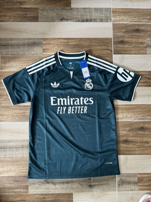 Adidas Real Madrid jersey, green, size M