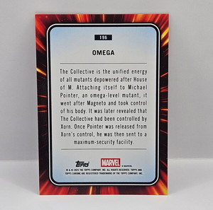 2025 Topps chrome Marvel Omega Red Shimmer Refractor - /5