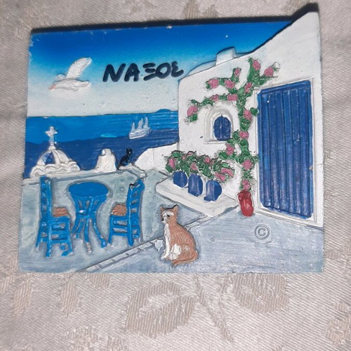 Magnet from Naxos used, souvenir