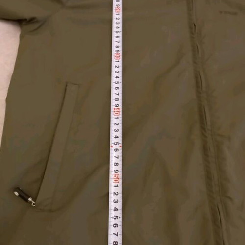 Brugi jacket like new, thin waterproof windbreaker khaki with hood size L