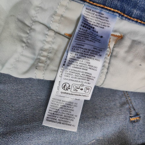 Levi's jeans curve pants new, blue, size XXXL