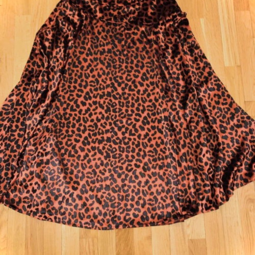 Marc Jacobs Velvet Leopard Print Midi Skirt Medium Like New