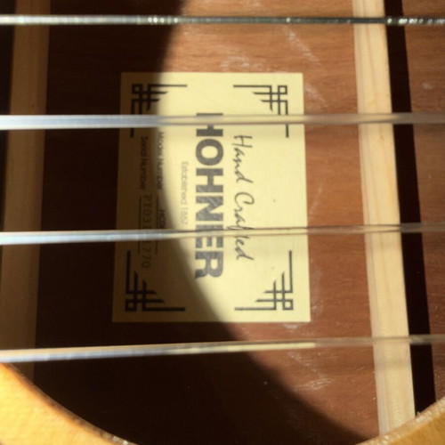 Hohner HC06 guitar used, one string broken but excellent condition