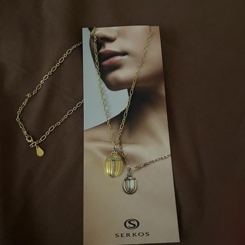 Serkos 2026 Scarab Lucky Charm Necklace new