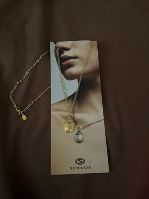 Serkos 2026 Scarab Lucky Charm Necklace new