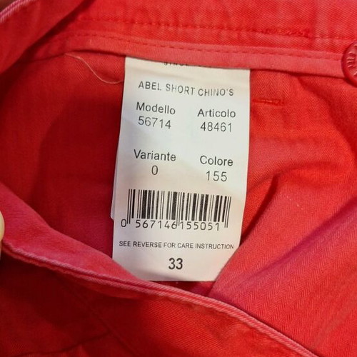Polo men's red bermuda shorts like new, size XL