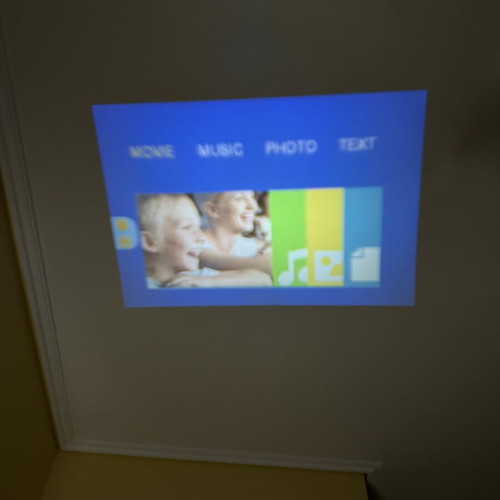 Mini projector like new with remote control