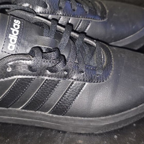 Adidas leather athletic shoes size 37.5 like new black