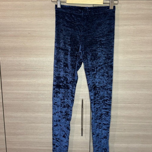 PCP Clothing velvet leggings used, blue, one size