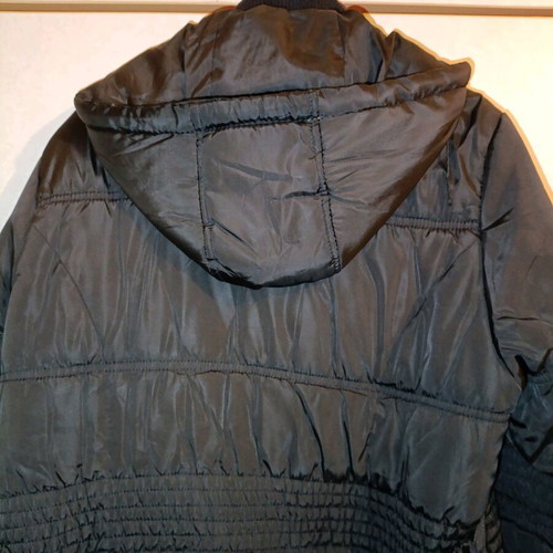 Miss Right black jacket like new, large with detachable hood