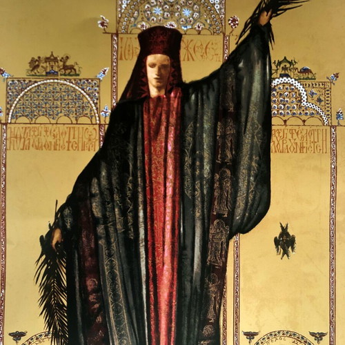 Silk Screen Printing Giannis Metzikof Study for the Garment of the Porphyrogenita Life like new