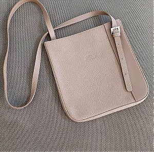 Longchamp - μπεζ τσάντα χιαστί