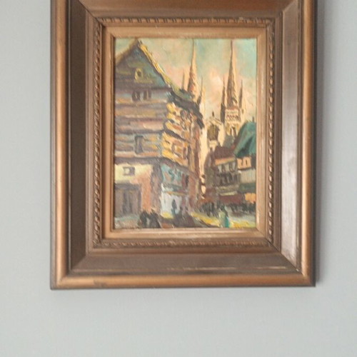 Painting used, size 32x37