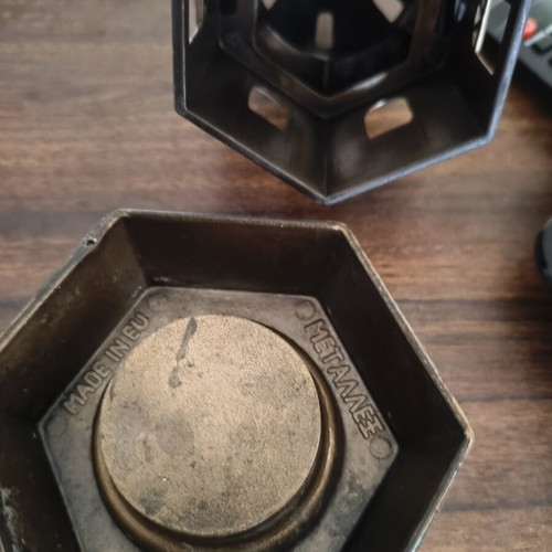 Metal Religious Lamp New, Bronze Color