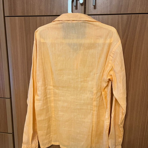 Men's linen shirt Vittorio Artist size L orange like new