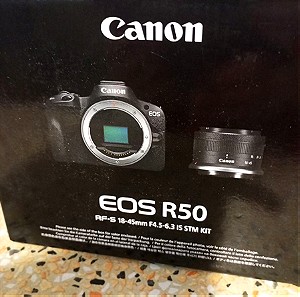 Canon Mirrorless EOS R50 18-45 White. Εντελώς καινούργια στο κουτί της!
