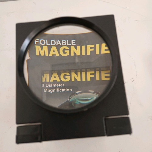 Magnifying glass new, 20 cm height, 13.5 cm width, 11 cm lens diameter