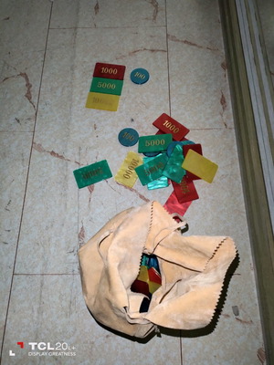 Casino game chips new, pack with bag