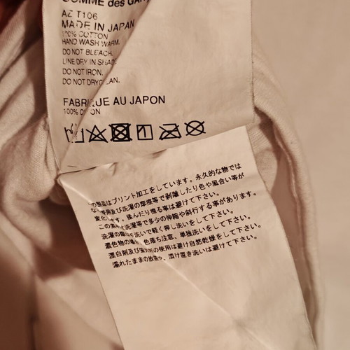 Comme Des Garcons Play vintage men's T-shirt, white, size M