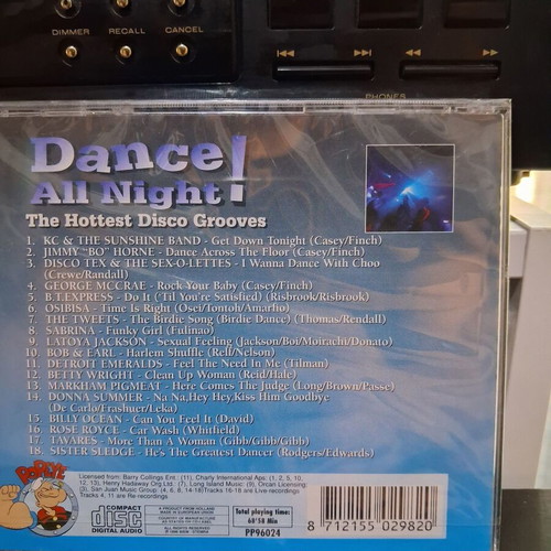 Dance All Night! Various Artists CD new, electronic compilation