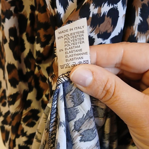 Women's leopard print blouse like new, one size, airy with 3/4 sleeve
