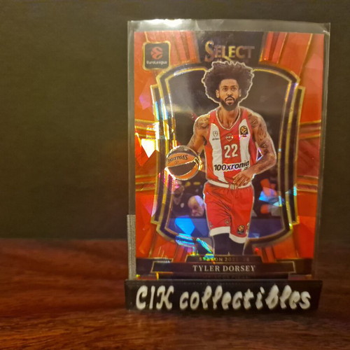 Panini Euroleague Select Olympiacos Tyler Dorsey Red Cracked Ice Premier Level