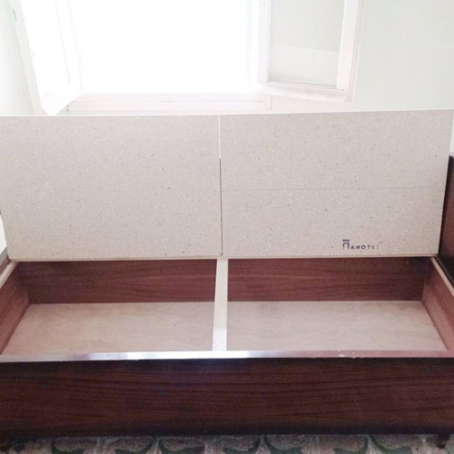 Divan bed used with storage space