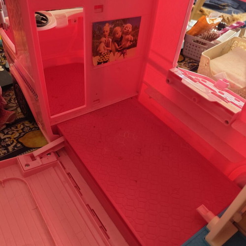 Barbie camper used with car and toys