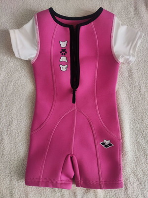 Warmsuit neoprene παιδικό μαγιό ολόσωμο Arena 95246-910 σαν καινούργιο, 3-4 ετών ροζ